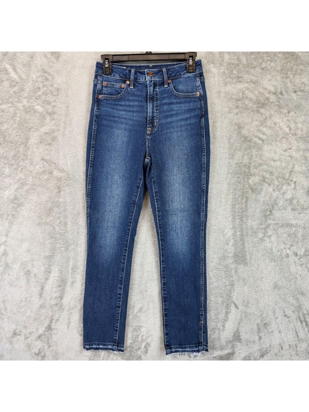 Gap Vintage Slim Sky High Jeans Womens 4 Blue Dark Wash High Rise Ankle Slit